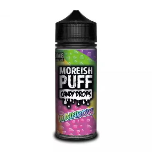 rainbow-moreish-puff-candy-drops-100ML-SHORTFILL-E-LIQUID-70VG-0MG-USA-VAPE-JUICE