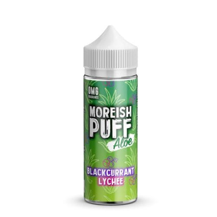 blackcurrant-lychee-moreish-puff-aloe-100ML-SHORTFILL-E-LIQUID-70VG-0MG-USA-VAPE-JUICE