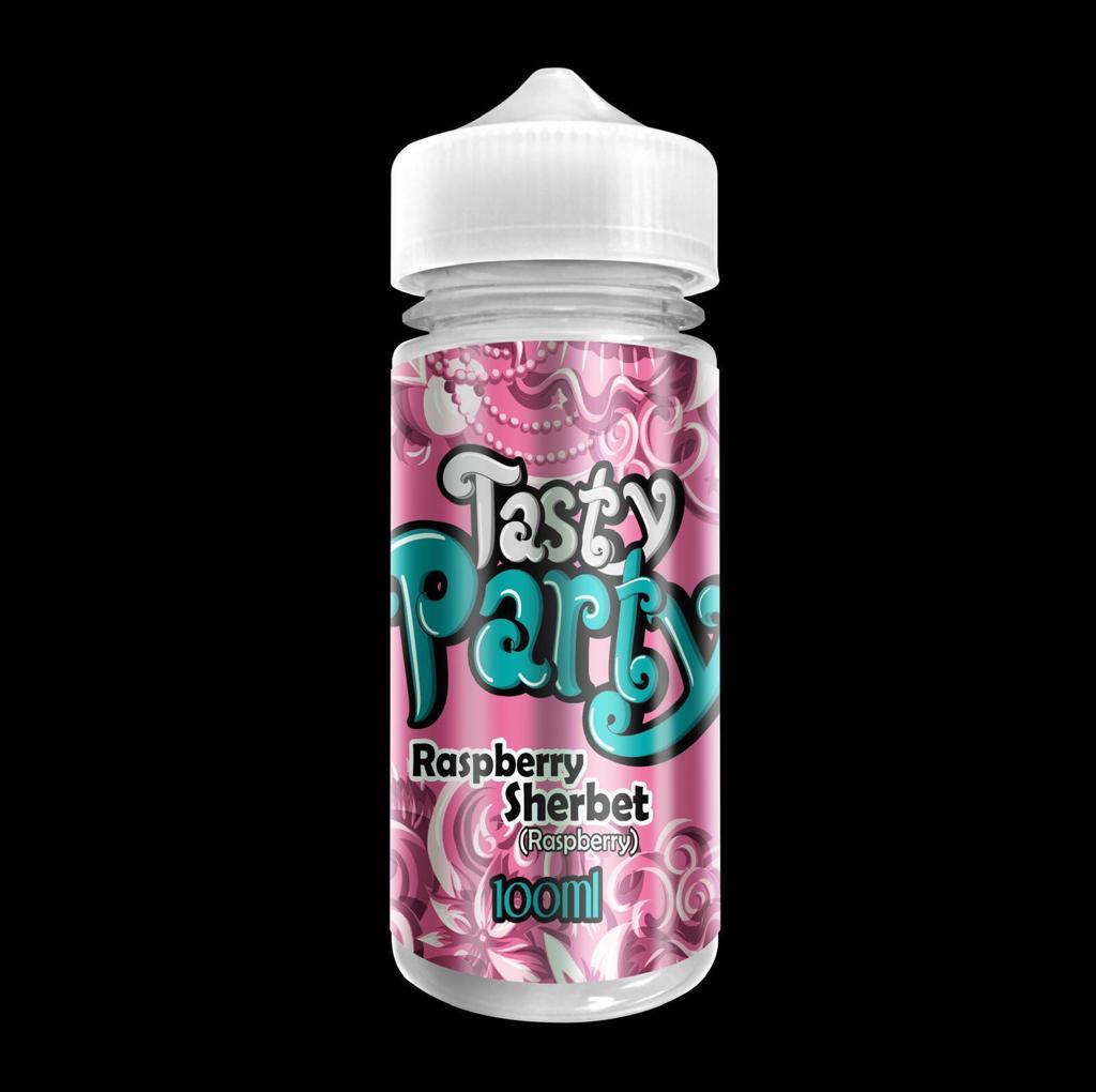 Tasty-party-Raspberry-Sherbet-100ml-e-liquid-juice-vape-70vg-shortfill