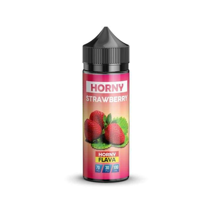 Vape-liquid-horny-flava-Strawberry-100ml-70vg-juice-shortfill