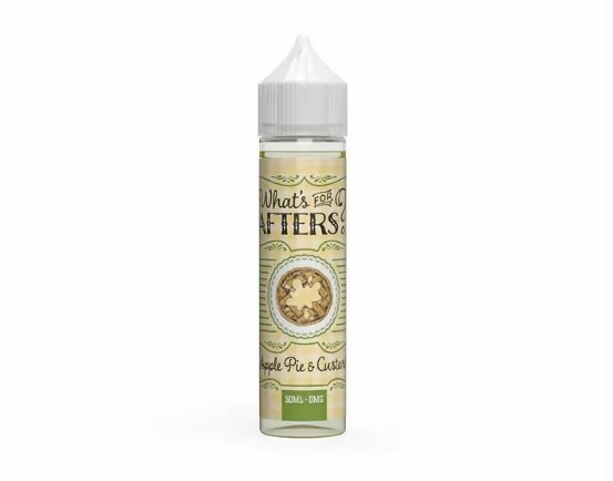 apple-pie-&-custard-what's-for-afters?-50ML-E-liquid-0MG-Vape-70VG-Juice-shortfill-sub-ohm