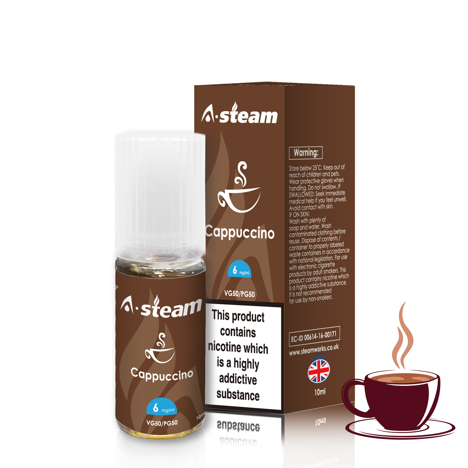 a-steam-cappuccino-10ml-e-liquid-juice-vape-tpd-50vg