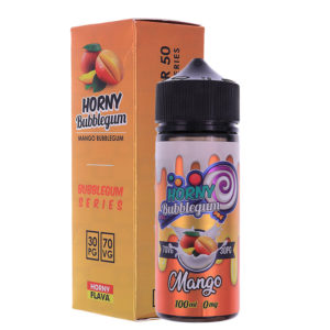 Vape-liquid-horny-flava-Bubblegum-Mango-100ml-70vg-juice-shortfill