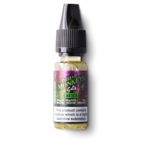 matata-twelve-12-monkeys-nic-salt-10ml-e-liquid-50vg-50pg-vape-10mg-20mg-juice