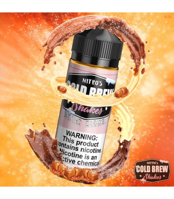 nitros-cold-brew-shakes-salted-caramel-100ML-SHORTFILL-E-LIQUID-75VG-0MG-USA-VAPE-JUICE