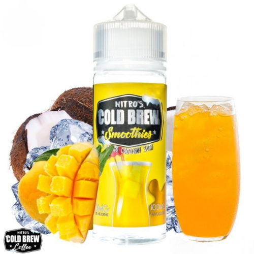 nitros-cold-brew-smoothies-mango-coconut-surf-100ML-SHORTFILL-E-LIQUID-75VG-0MG-USA-VAPE-JUICE