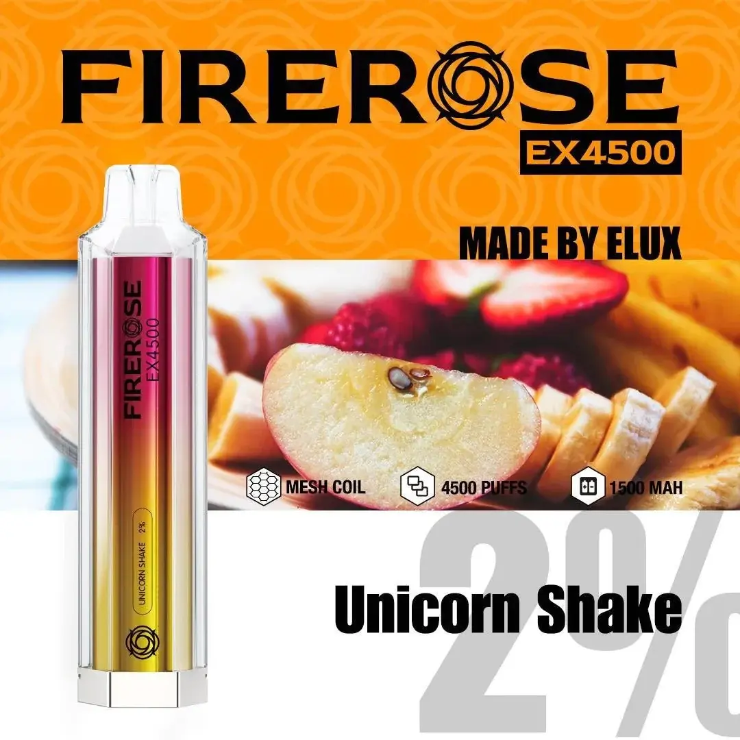 CLEARANCE Firerose 4500 Unicorn Shake Disposable Vape