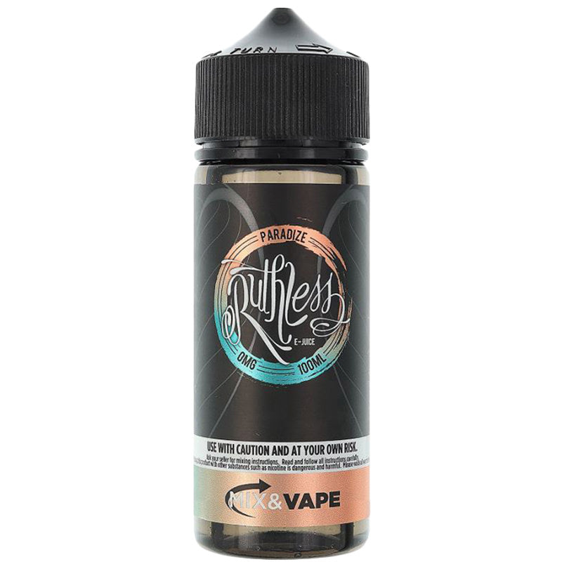 PARADIZE BY RUTHLESS 100ML E-LIQUID 70VG/30PG 0MG JUICE SHORTFILL