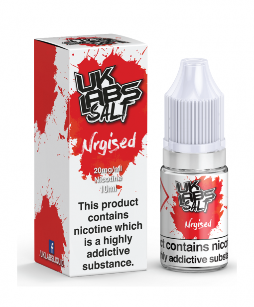 UK LABS NIC SALT NRGIZED 10ML TPD 20MG E LIQUID JUICE MULTIBUY