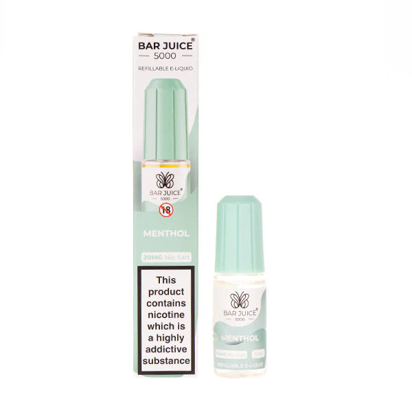 NEW FLAVOUR Menthol By Bar Juice 5000 Nic Salt 10ML E Liquid 50VG Vape Juice