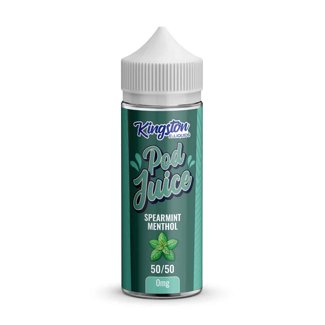 Spearmint Menthol - Kingston Pod Juice 100ML E Liquid 50VG/50PG Vape 0MG Juice