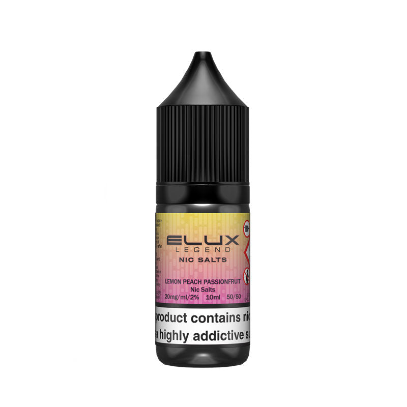 Lemon Peach Passionfruit By Elux Legend 10ML Nic Salt E Liquid 50VG Vape 10MG/20MG Juice