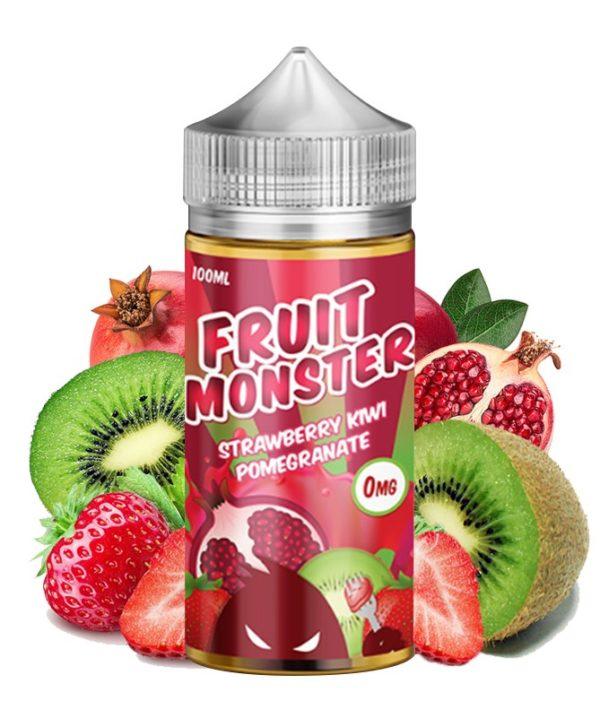 MONSTER VAPE LABS - FRUIT MONSTER STRAWBERRY KIWI POMEGRANATE 100ML E LIQUID 75VG VAPE JUICE