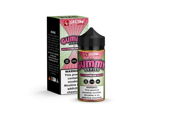 Watermelon Rings Gummy Series by Shijin Vapor 100ML E Liquid 70VG Vape 0MG Juice