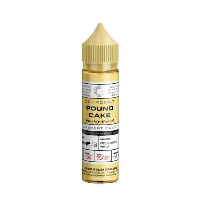 Pound Cake By Glas Basix 50ML E Liquid 70VG/30PG Vape 0MG Juice