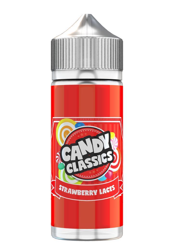 Candy Classics Strawberry Laces Drops 100ml E Liquid Juice 50vg Vape sub ohm Shortfill