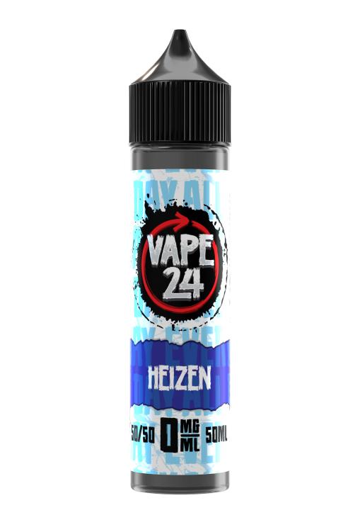 Heizen By Vape 24, 50ML E Liquid, 50VG Vape, 0MG Juice