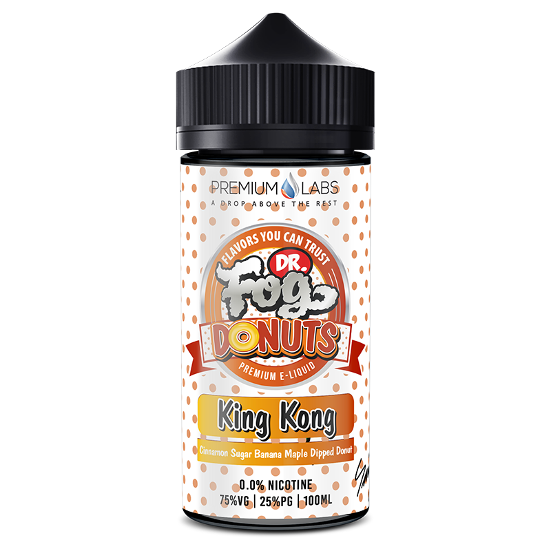 DR FOG DONUTS KING KONG 100ML SHORTFILL 75VG E LIQUID JUICE VAPE