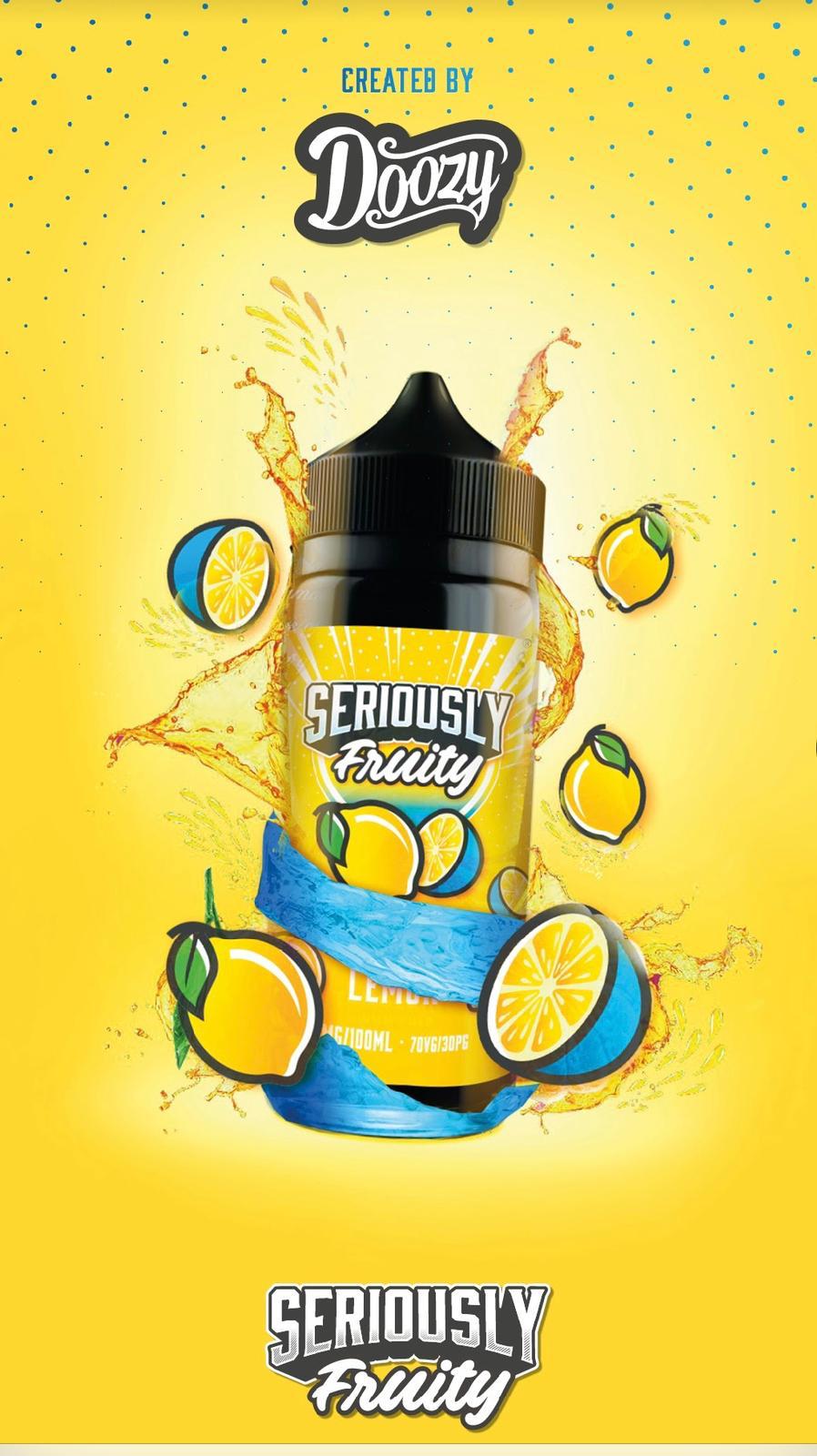 Seriously Fruity - Fantasia Lemon By Doozy 100ML E Liquid 70VG Vape 0MG Juice