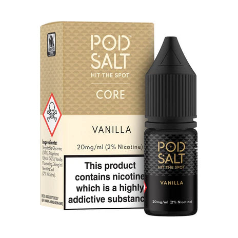 Vanilla By Pod Salt Nic Salts 5 x 10ML E Liquid 5/11/20MG