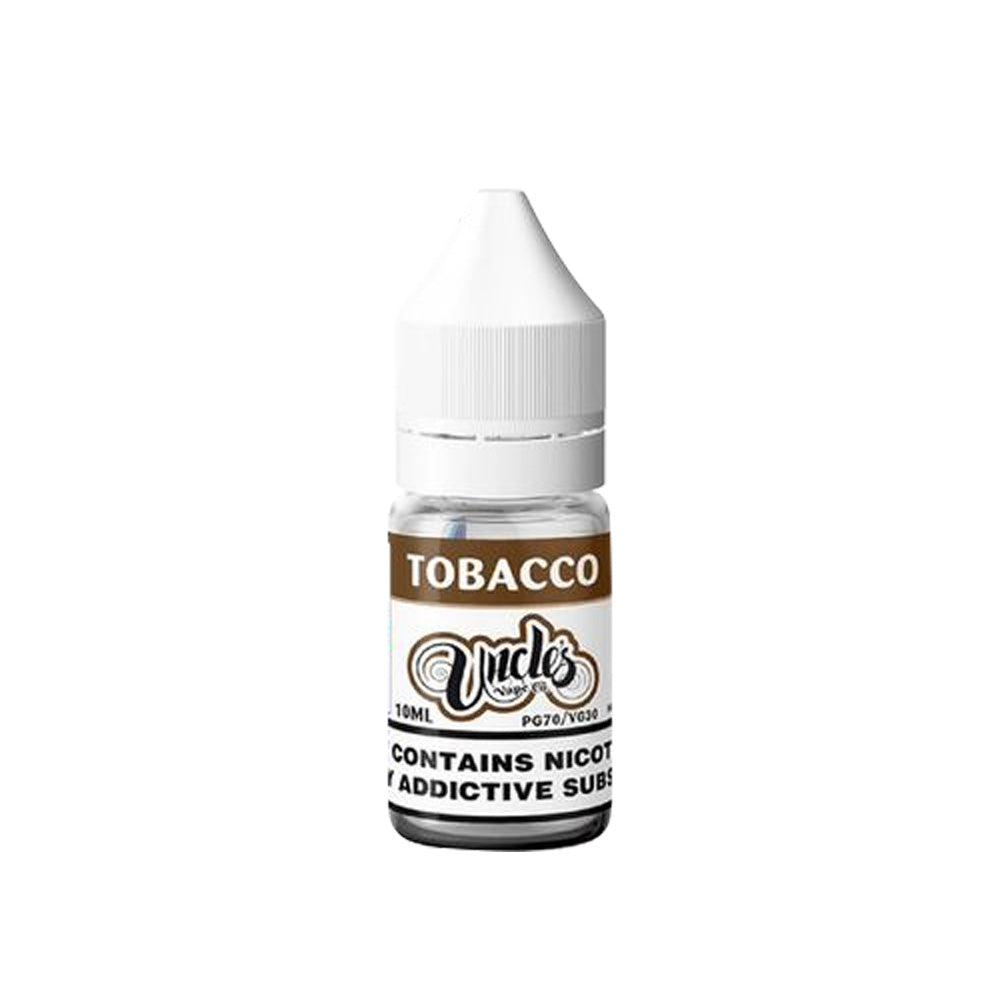 Tobacco By Uncle's Vape Co 10ML E Liquid 30VG Vape 3MG/6MG/12MG/18MG Juice