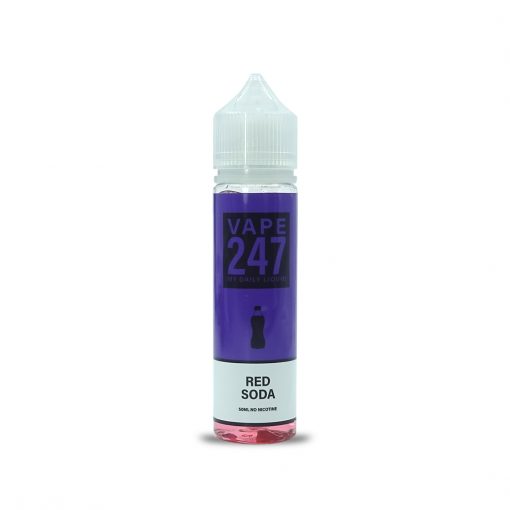 Red Soda By Vape 247, 50ML E Liquid 70VG Vape 0MG Juice