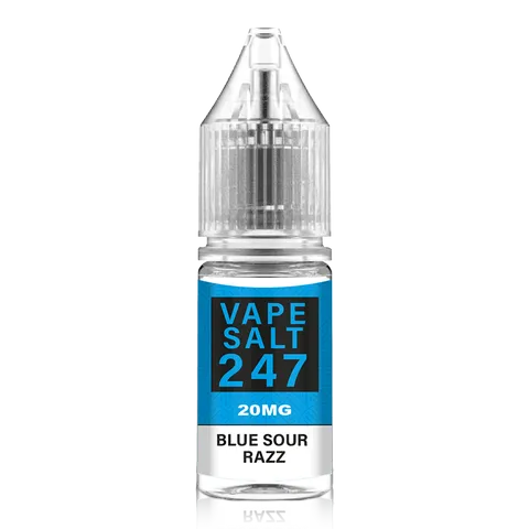 Blue Sour Razz - Vape Salt 247, 10 x 10ML Nic Salt E Liquid 50VG Vape 10MG/20MG Juice
