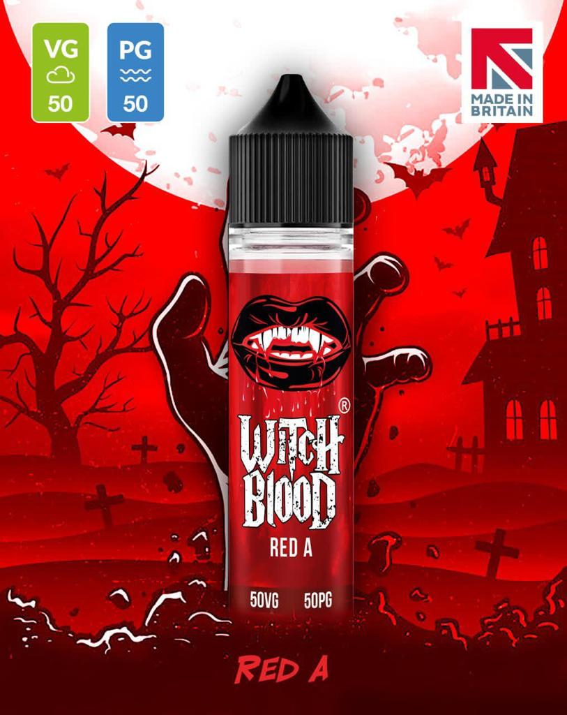 Red A By Witch Blood 50ML E Liquid 50VG Vape 0MG Juice
