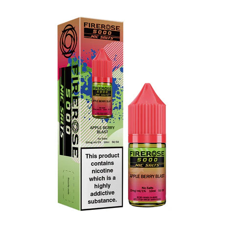 Apple Berry Blast - Elux Firerose 5000 Nic Salt 10ML E Liquid 50VG Vape 10MG/20MG Juice