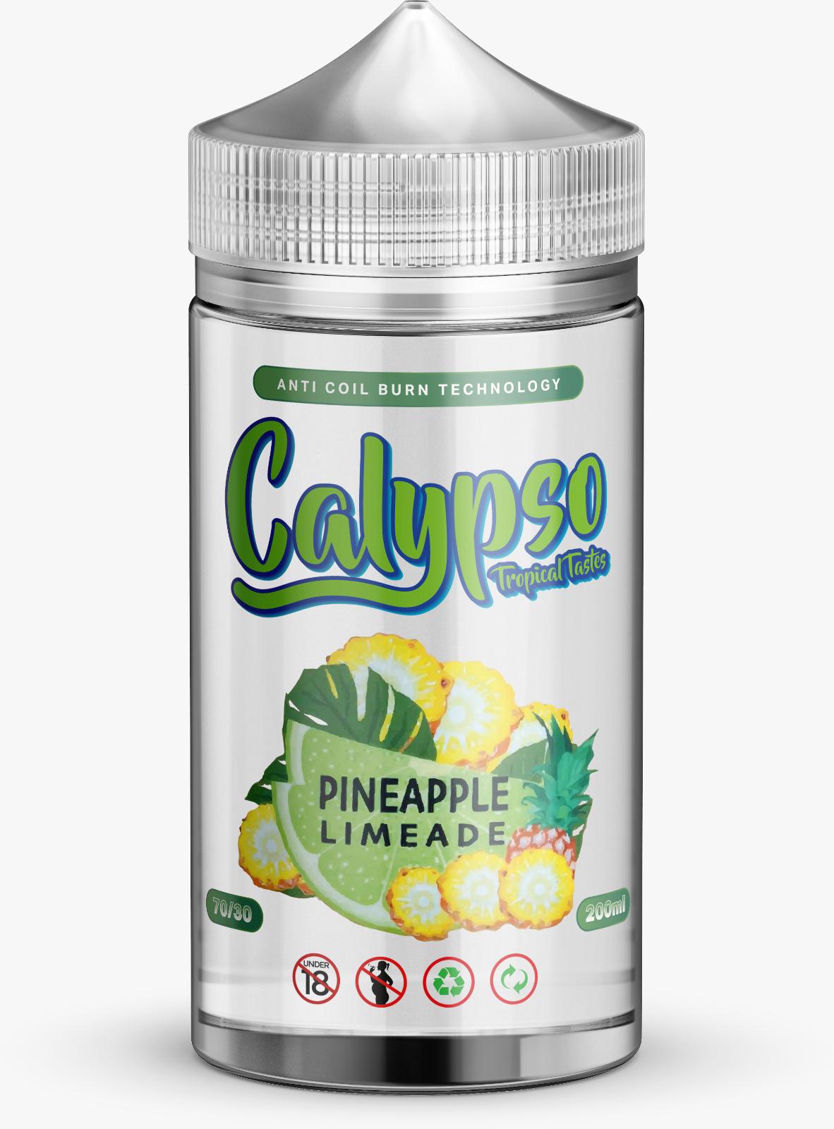 Pineapple Limeade by Calypso, 200ML E Liquid, 70VG Vape, 0MG Juice