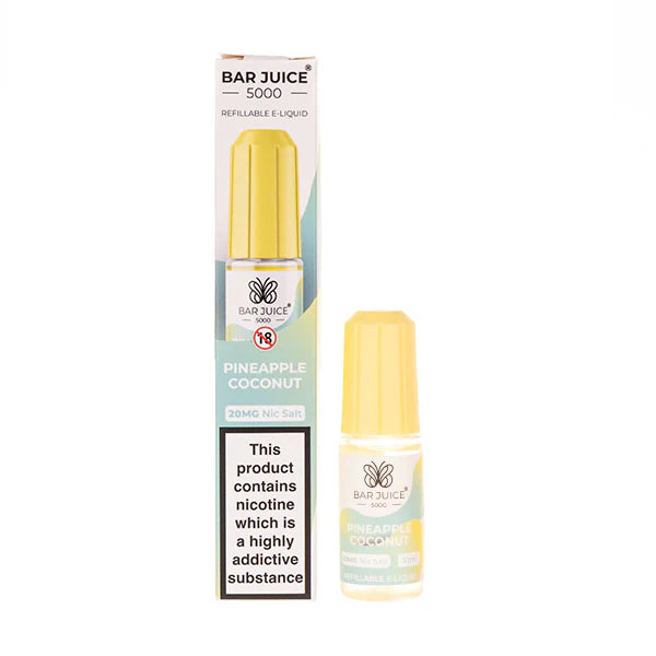 NEW FLAVOUR Pineapple Coconut By Bar Juice 5000 Nic Salt 10ML E Liquid 50VG Vape Juice