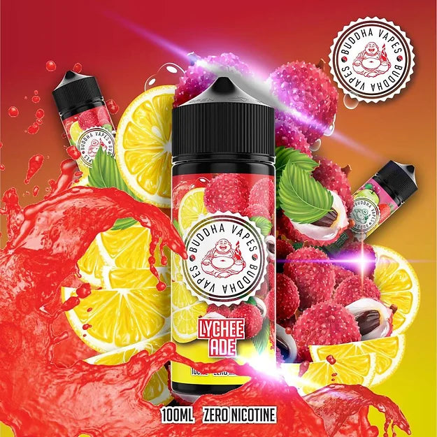 Lychee Ade by Buddha Vapes 100ML E Liquid 80VG Vape 0MG Juice