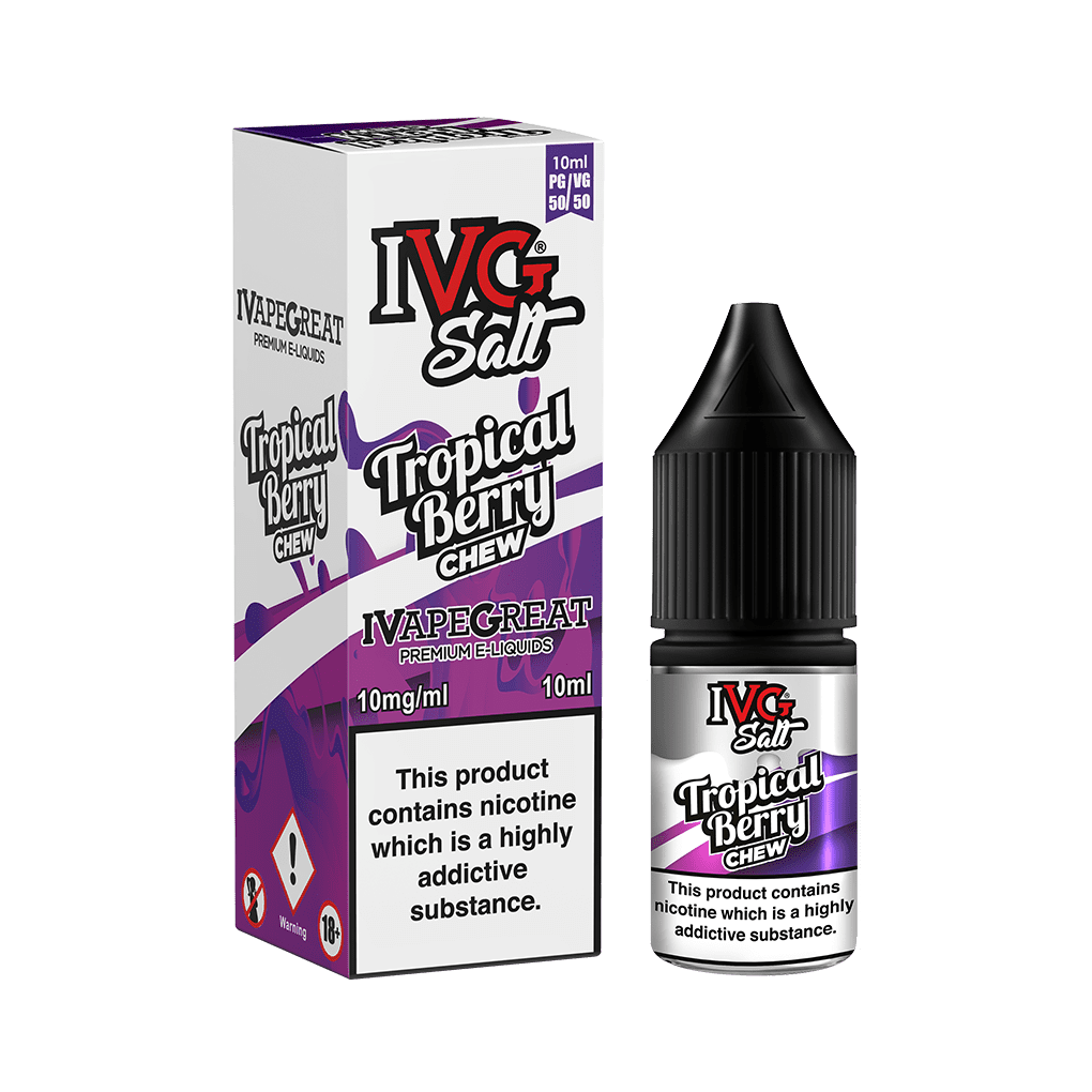 Tropical Berry Chew by IVG Nic Salt 10ML E Liquid 10MG/20MG Vape 50VG Juice
