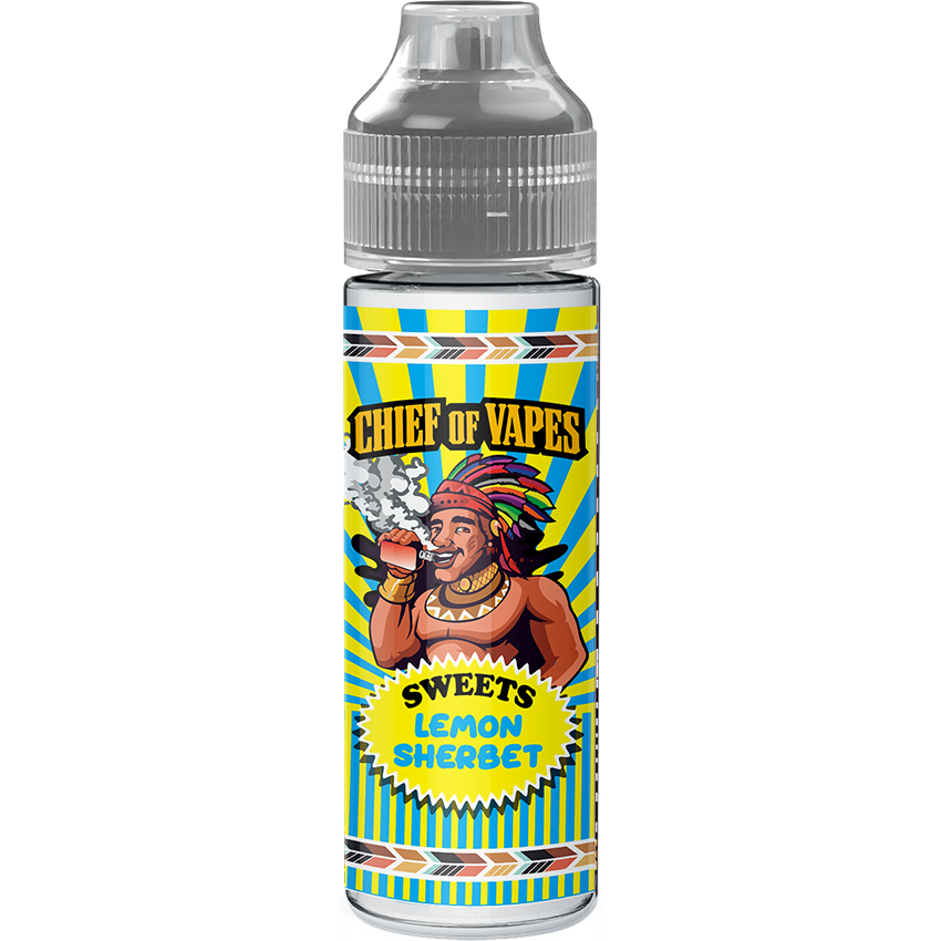 Chief Of Vapes Lemon Sherbet 50ml E Liquid Juice 70vg Vape Shortfill Subohm