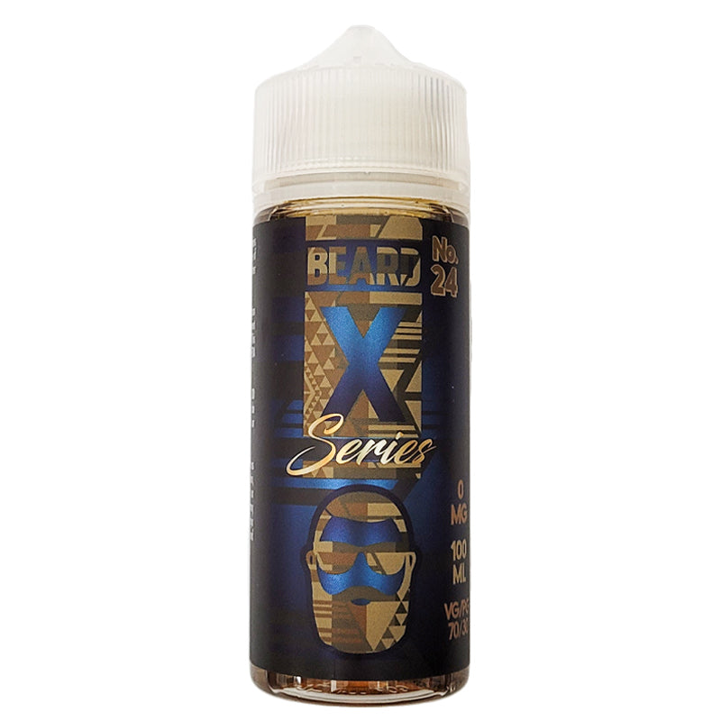 Beard Vape Co X Series No.24 100ML E Liquid 70VG Vape 0MG Juice