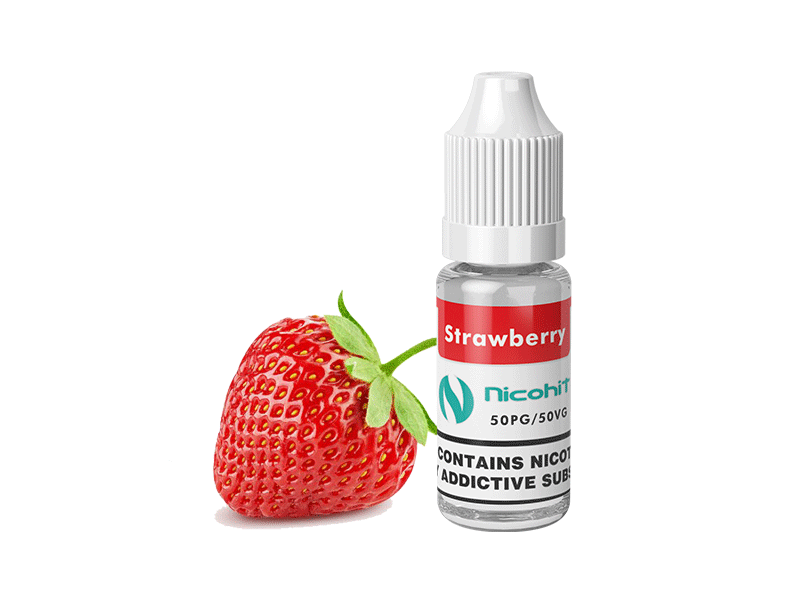 NICOHIT STRAWBERRY E LIQUID E JUICE 10ML TPD 3/6/12/18MG MULTIBUY