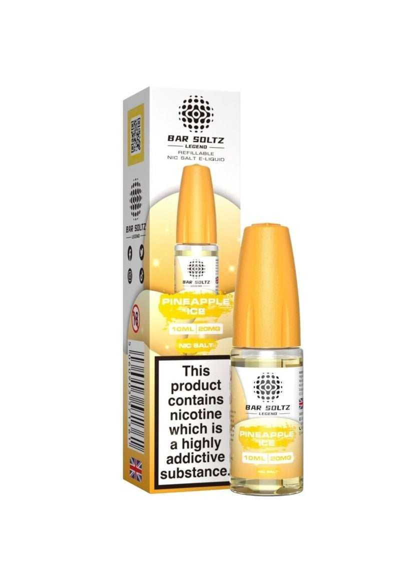 Pineapple Ice By Bar Soltz Legend 10ML Nic Salt E Liquid 10MG/20MG Vape 50VG Juice
