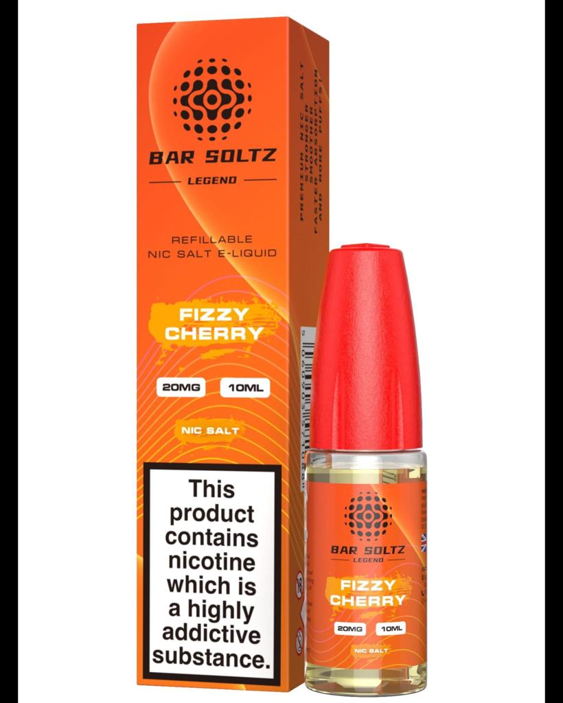 Fizzy Cherry By Bar Soltz Legend 10ML Nic Salt E Liquid 10MG/20MG Vape 50VG Juice