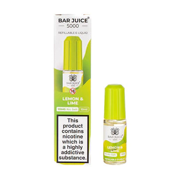 Lemon & Lime By Bar Juice 5000 | 10MG/20MG Nic Salt | 10ML E Liquid | 50VG Juice