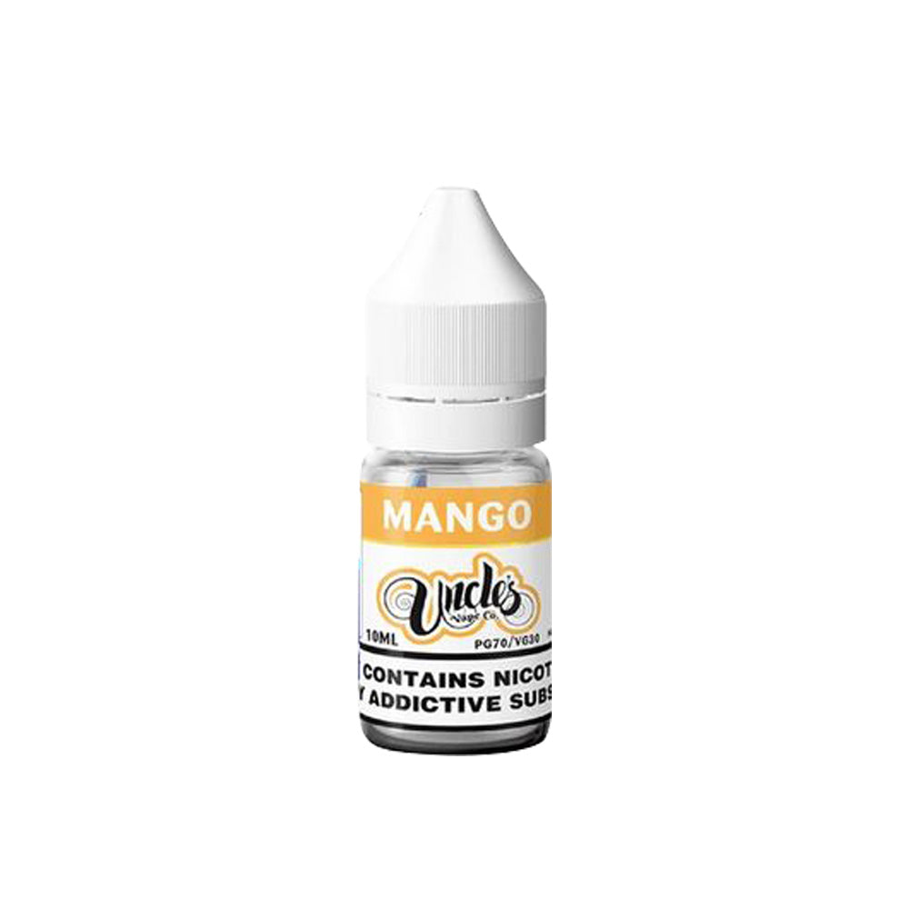 Mango By Uncle's Vape Co 10ML E Liquid 30VG Vape 3MG/6MG/12MG/18MG Juice
