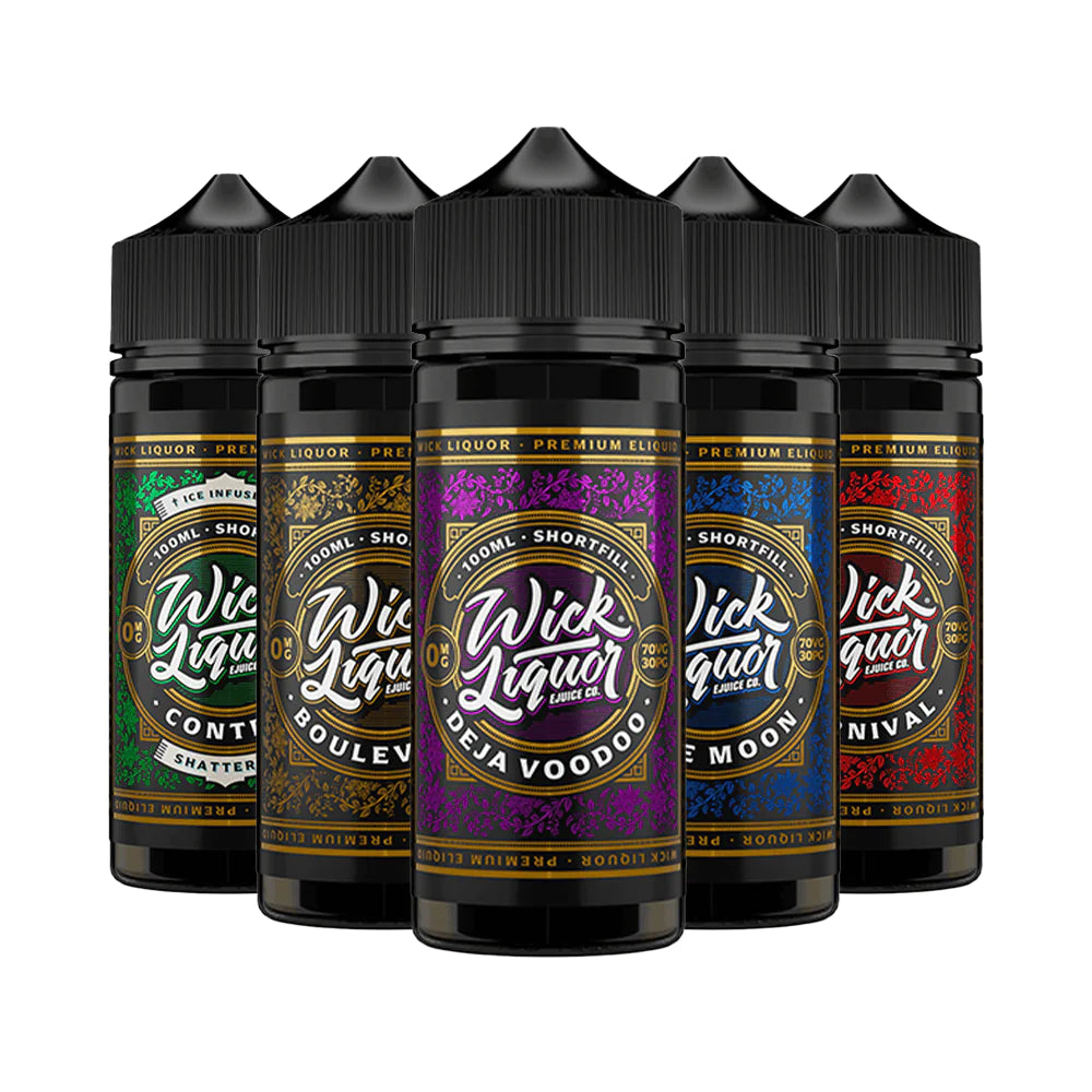Wick Liquor 100ML E Liquid 80VG/20PG Vape 0MG Juice