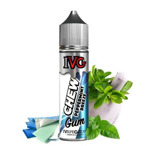 PEPPERMINT BREEZE ELIQUID BY I LOVE VG IVG CHEW GUM 50ML SHORTFILL E LIQUID 70VG VAPE