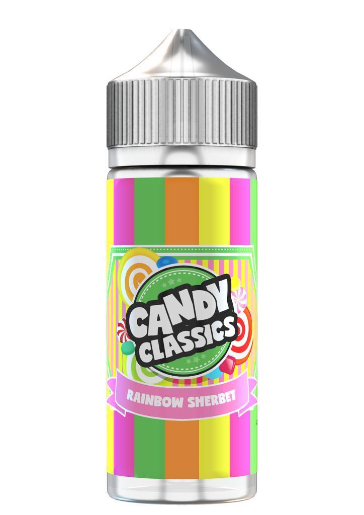 Candy Classics Rainbow Sherbet Drops 100ml E Liquid Juice 50vg Vape sub ohm Shortfill