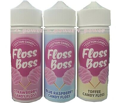 Strawberry Candy Floss - Floss Boss By Kingston 100ML E Liquid 70VG Vape 0MG Juice
