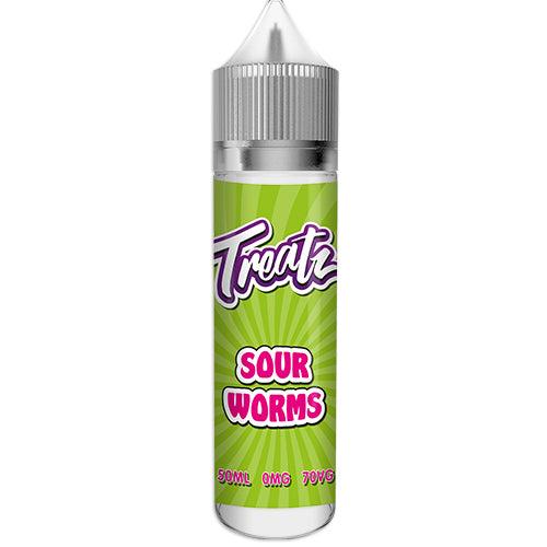 TREATZ – SOUR WORMS 50ML SHORTFILL E Liquid 70VG VAPE