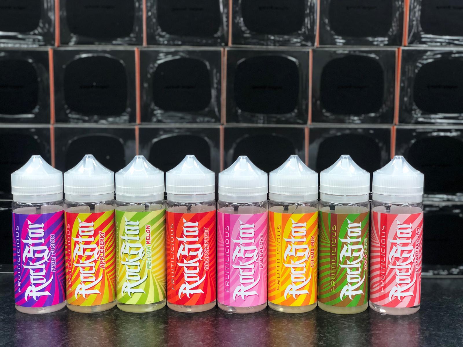 Citrus Mix (Fruitilicious) by Rockstar. 100ML E-liquid, 0MG vape, 70VG/30PG juice