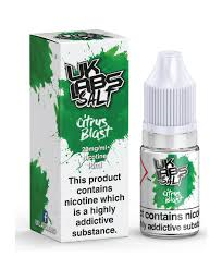 UK LABS NIC SALT CITRUS BLAST 10ML TPD 20MG E LIQUID JUICE MULTIBUY