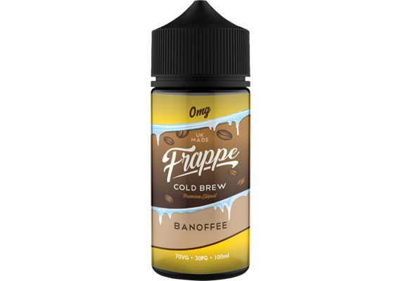 Banoffee By Frappe 100ML E Liquid 70VG Vape 0MG Juice
