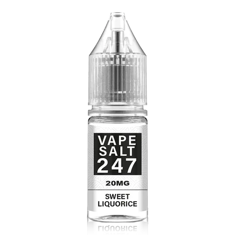 Sweet Liquorice - Vape Salt 247, 10 x 10ML Nic Salt E Liquid 50VG Vape 10MG/20MG Juice