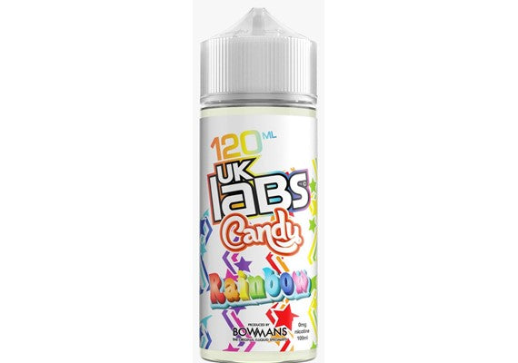 Rainbow - Candy by UK Labs, 100ML E Liquid, 70VG Vape, 0MG Juice, Shortfill